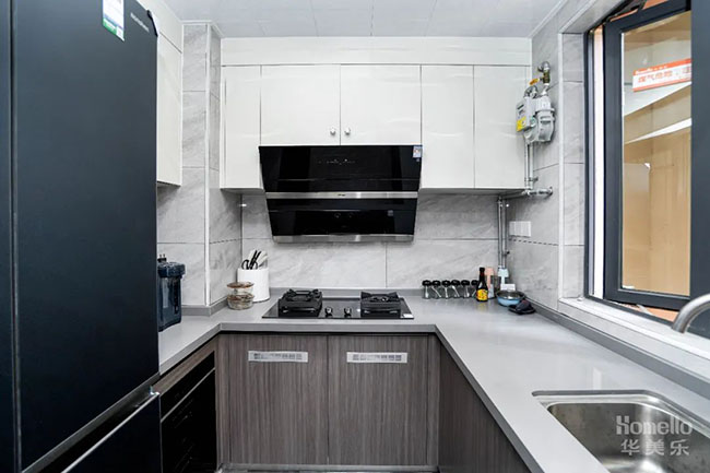 126㎡三居，現(xiàn)代風(fēng)客餐廳+簡約風(fēng)臥室，締造高級的生活儀式感